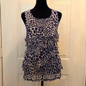 Top: Blue & Creme, 100% Nylon #32